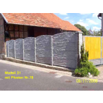 Betonzaun Modell 30 bzw. 31 von 0,5m bis 2m