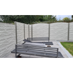 Betonzaun Modell 31, 2,1m hoch