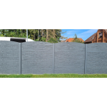 Betonplatte 31 Kopfstück Rückseite geprägt