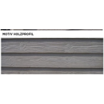 Holzprofil hellgrau - beidseitiges Muster - Betonplatten Luxus 26cm