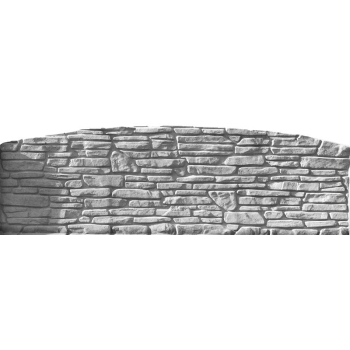 Betonplatte 93 Kopfstück Rückseite geprägt