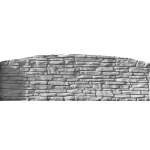 Betonplatte 93 Kopfstück Rückseite geprägt