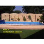 Betonzaun Modell 31, über 20 lfm, 2,1m hoch