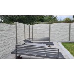 Betonzaun Modell 31, über 20 lfm, 2,1m hoch