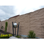 Betonzaun Modell 31, über 20 lfm, 2,0m-2,1m hoch mit...