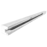 Pfosten mit Nut 1,6m Lux